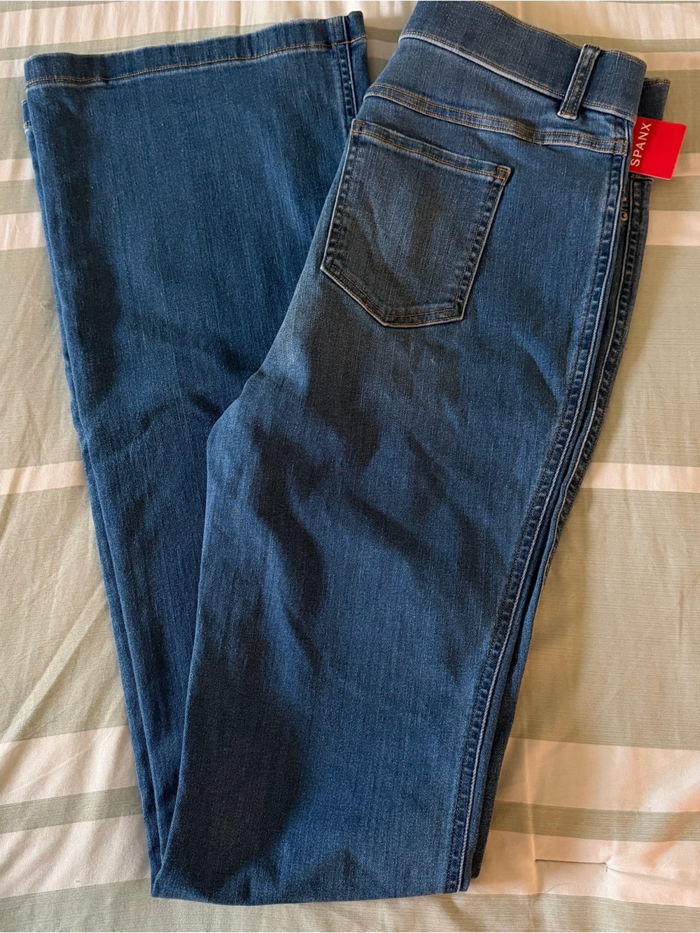 TALL Size L SPANX Jeans in Deep Blue Wash